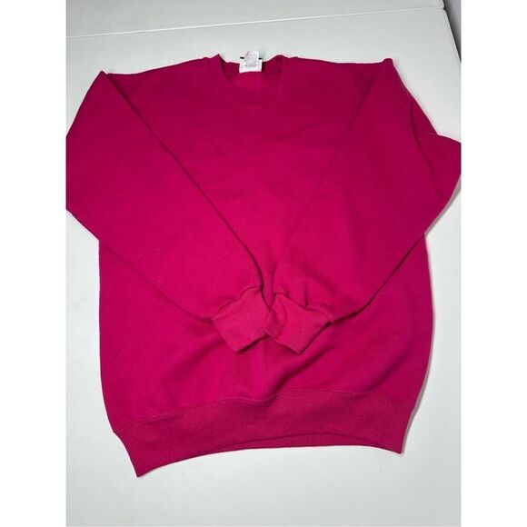 VINTAGE Sturdy Sweats By Lee Sweatshirt Adult L Pink Pullover USA Made 90s Crew - Picture 6 of 11